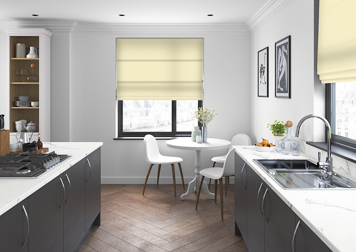 Faux Silk, Natural - Roman Blind - Image 5